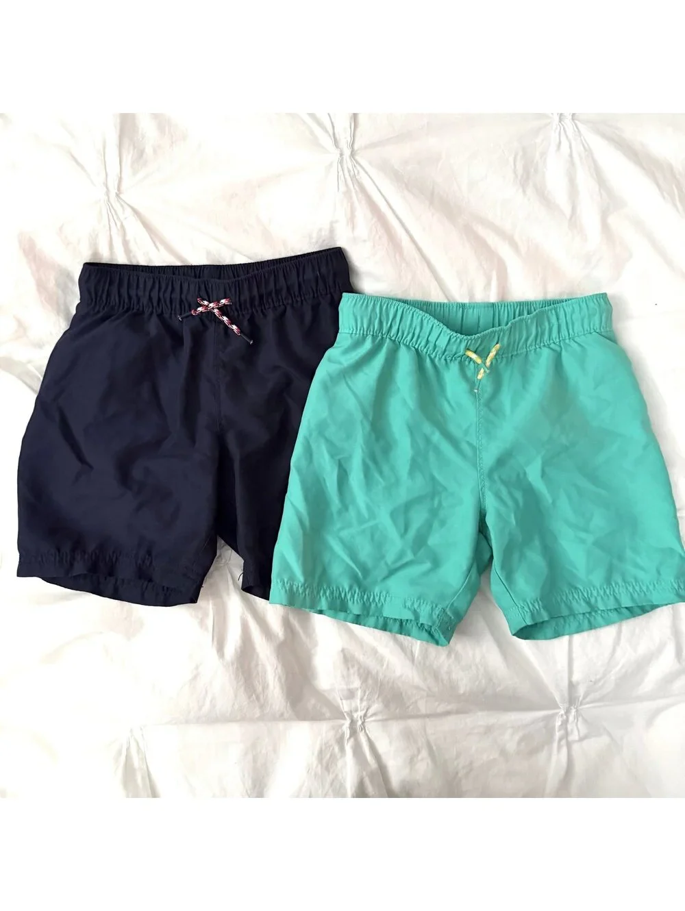 Old Navy Navy Blue and Teal Swim Shorts